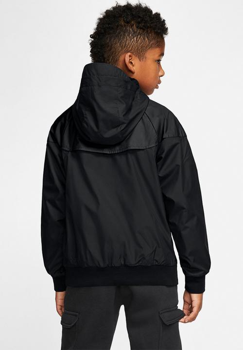 Nike - B nsw wr jkt hd- black & white
