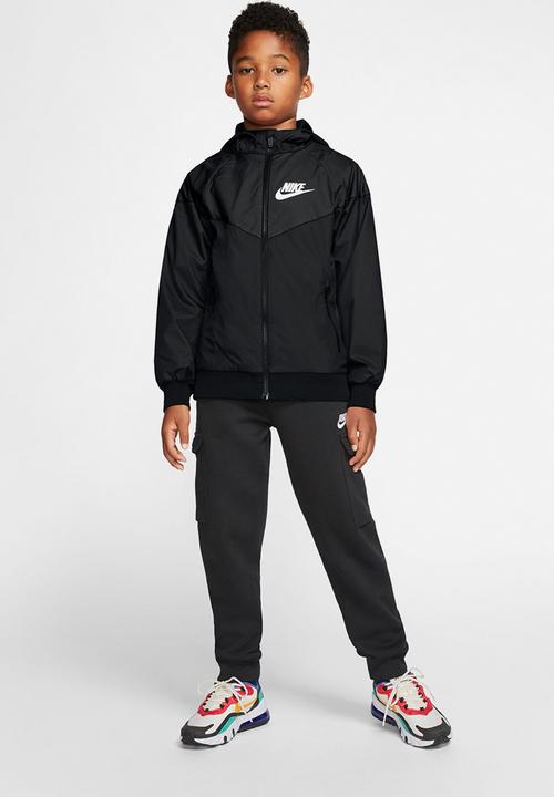 Nike - B nsw wr jkt hd- black & white