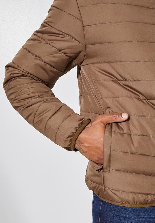 Superbalist - Hobbs hooded puffer jacket - brown