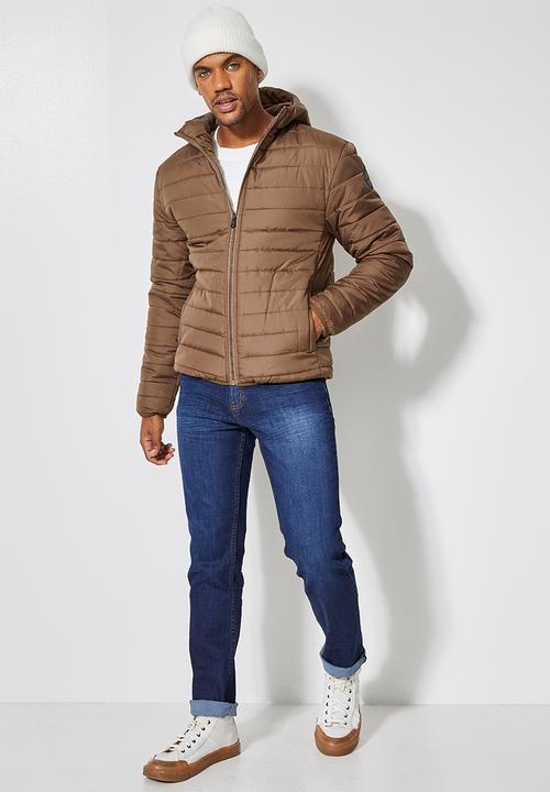 Superbalist - Hobbs hooded puffer jacket - brown