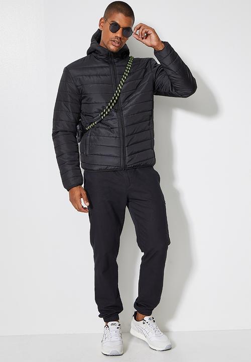 Superbalist - Hobbs hooded puffer jacket - black