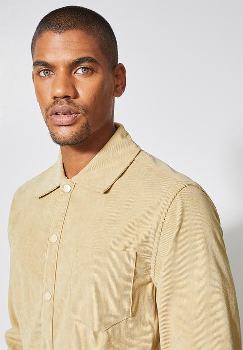 Superbalist - Regular fit corduroy overshirt - beige