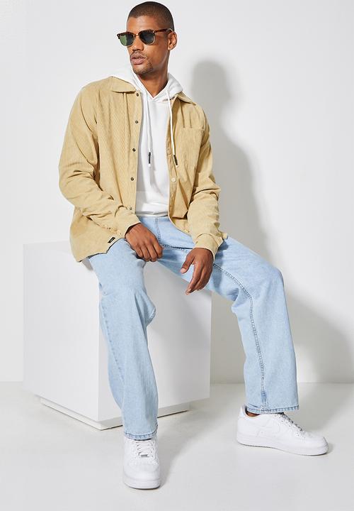Superbalist - Regular fit corduroy overshirt - beige