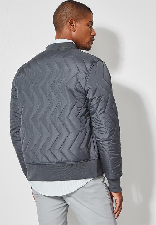 Superbalist - Nevada quilted bomber - charcoal grey
