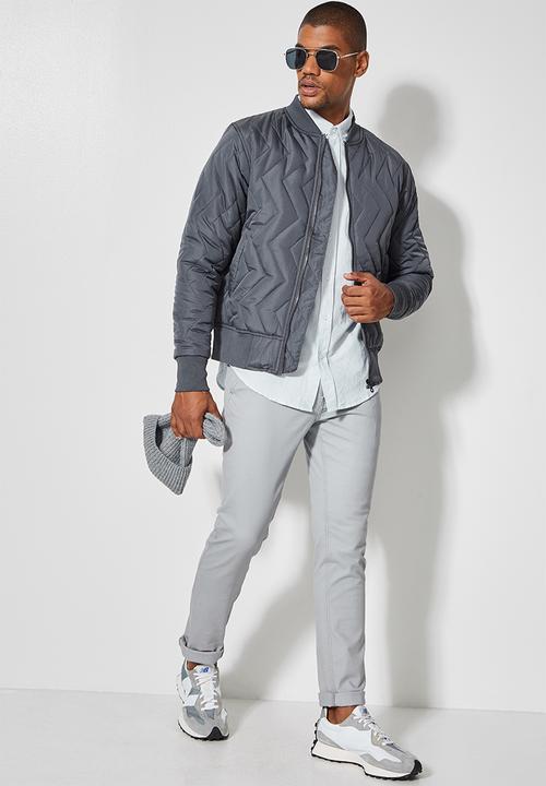 Superbalist - Nevada quilted bomber - charcoal grey