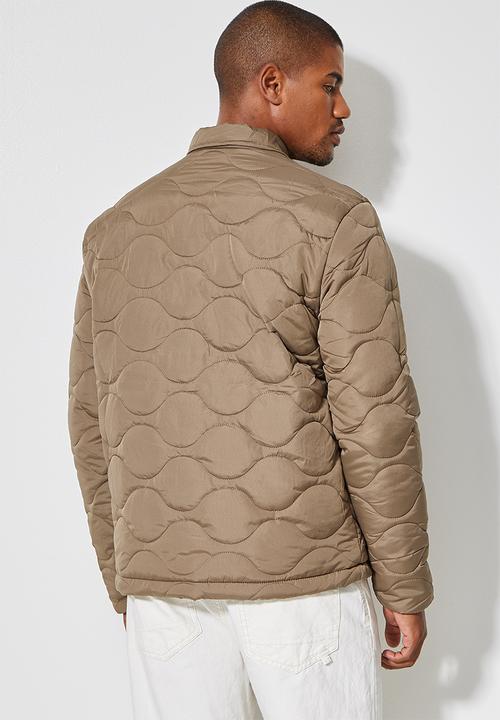 Superbalist - Rowley quilted utility jacket - taupe