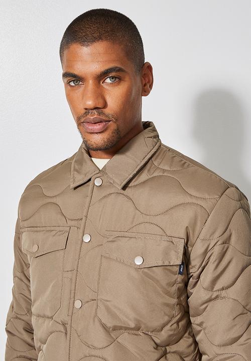 Superbalist - Rowley quilted utility jacket - taupe