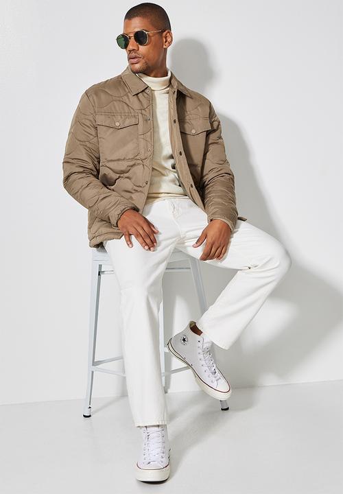 Superbalist - Rowley quilted utility jacket - taupe