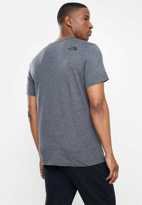 The North Face - M short sleeve fine tee - medium grey heather
