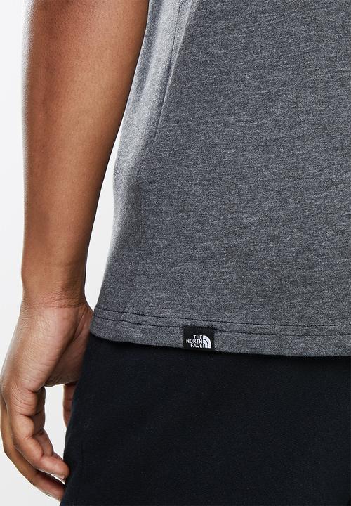 The North Face - M short sleeve fine tee - medium grey heather