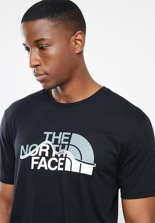 The North Face - M short sleeve mountain line tee - black