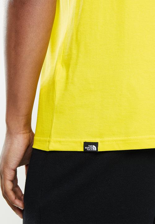 The North Face - M short sleeve fine tee - yellow