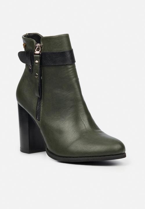 Butterfly Feet - Tory 1 ankle boot - olive