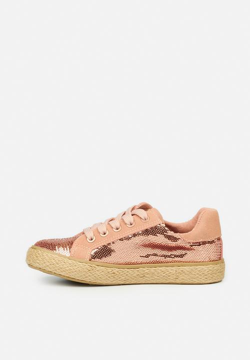 Little Miss Black - Republica girls sneaker - pink