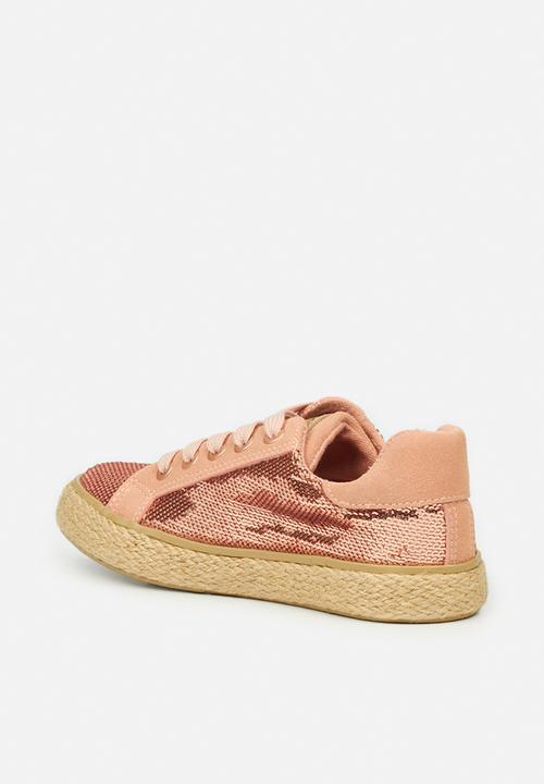 Little Miss Black - Republica girls sneaker - pink