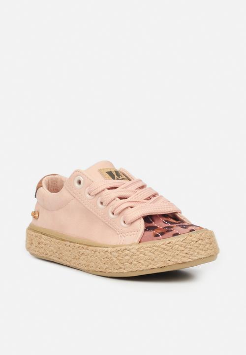 Little Miss Black - Republica girls sneaker - pink