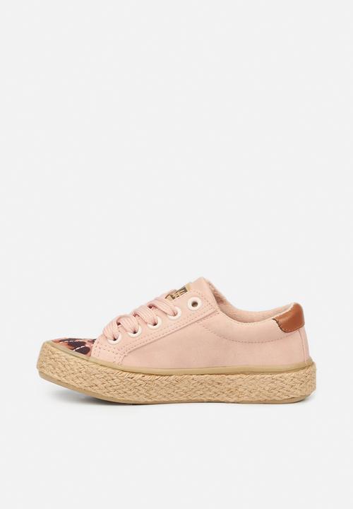 Little Miss Black - Republica girls sneaker - pink