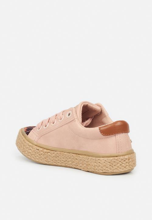 Little Miss Black - Republica girls sneaker - pink