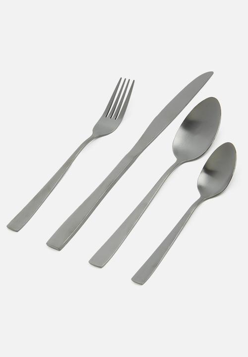 Excellent Houseware - Cutlery 16 piece - black