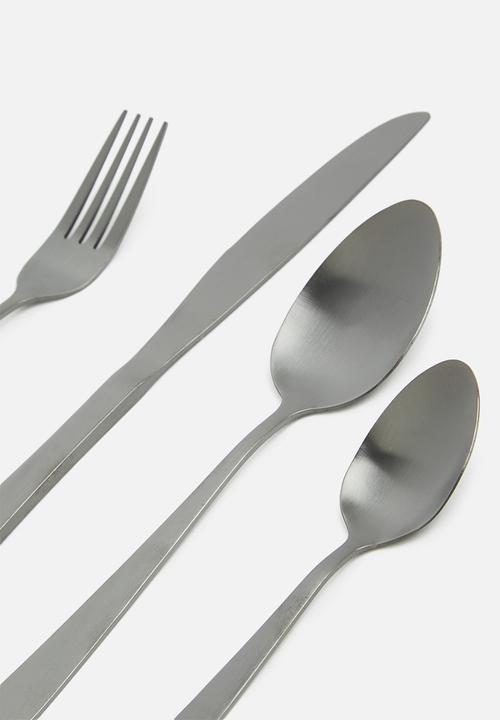 Excellent Houseware - Cutlery 16 piece - black