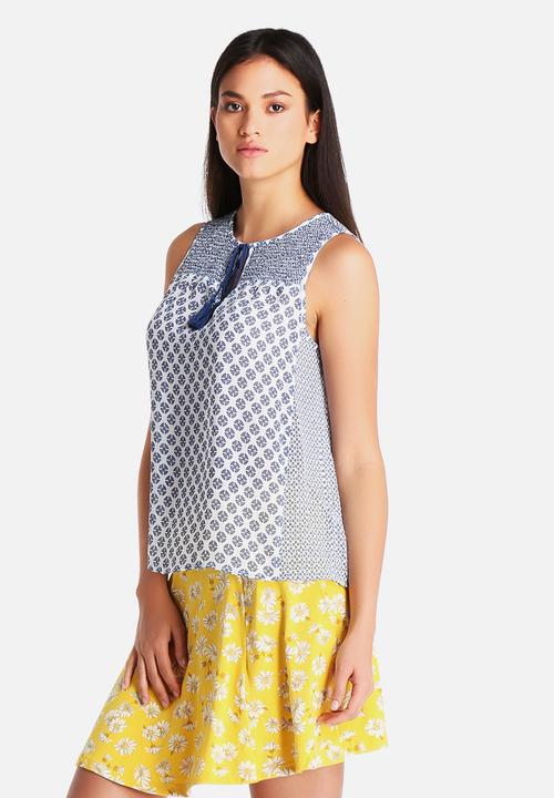 New Look - Short Sleeve Jade Tile Mix & Match Gypsy Top