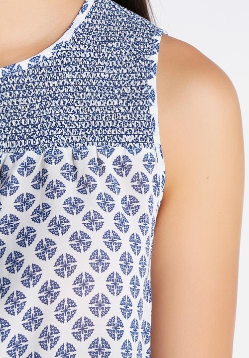 New Look - Short Sleeve Jade Tile Mix & Match Gypsy Top
