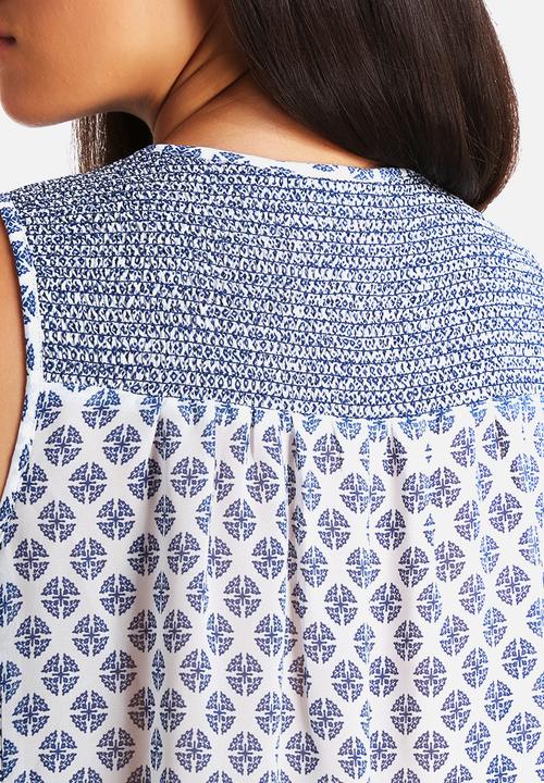 New Look - Short Sleeve Jade Tile Mix & Match Gypsy Top