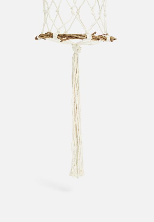Macrame & Co - Meja macrame hanging planter - natural