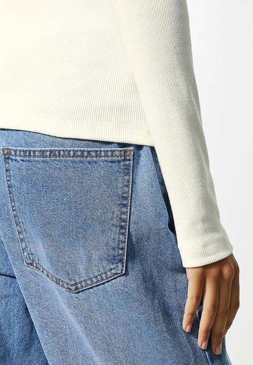 Superbalist - 2 Pack poloneck rib top - black & white
