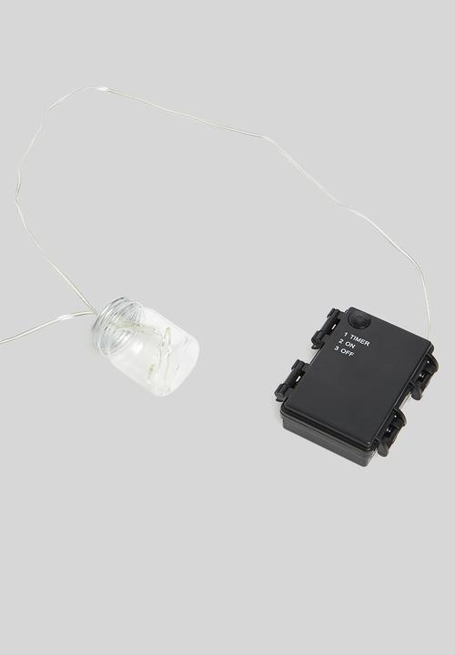 H&S - Jar LED lights - white 