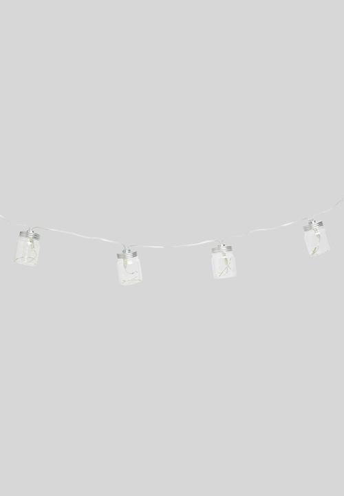 H&S - Jar LED lights - white 