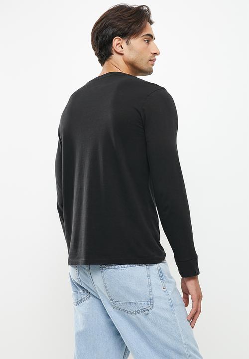 Levi’s® - Std graphic tee varsity photo long sleeve - caviar