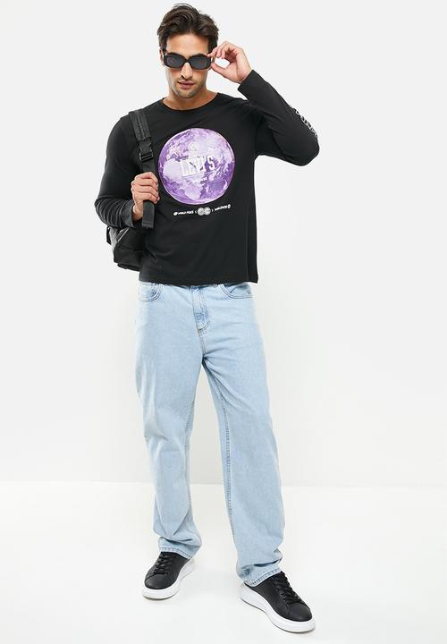 Levi’s® - Std graphic tee varsity photo long sleeve - caviar