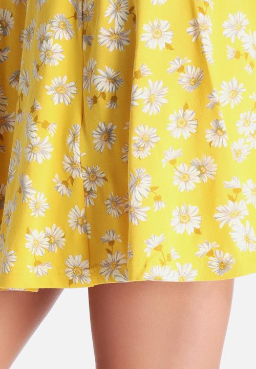 New Look - 70's Jersey Ditsy Skater Skirt