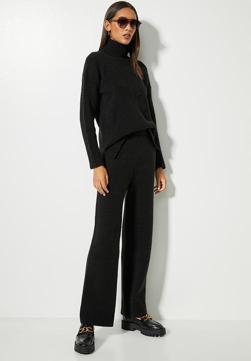 Superbalist - Soft funnel neck - black