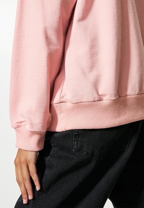 Superbalist - Graphic crew neck sweat - pink marshmallow