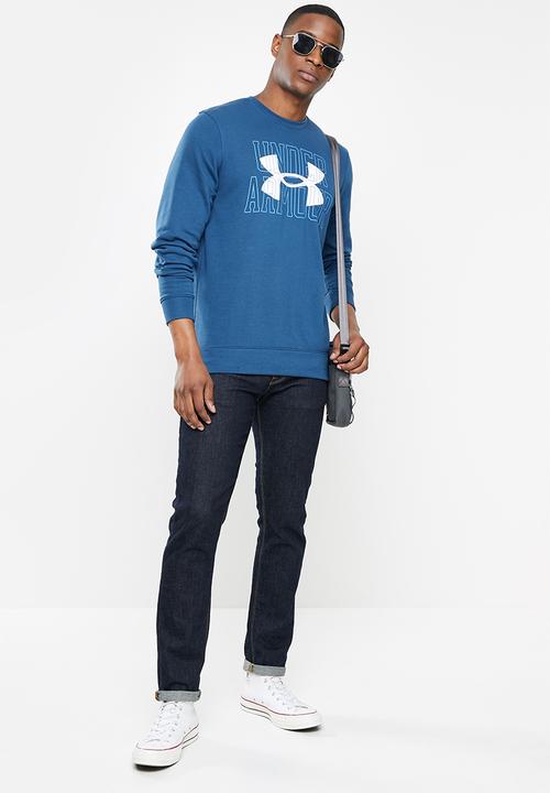 Under Armour - UA Rival Terry Logo Crew - Blue