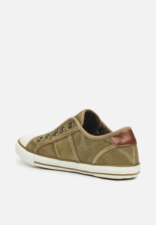 Miss Black - Jean1 slip on sneaker - olive