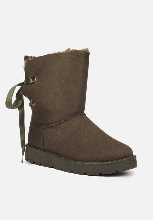 Miss Black - Rae2 ankle boot - olive