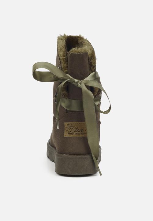Miss Black - Rae2 ankle boot - olive
