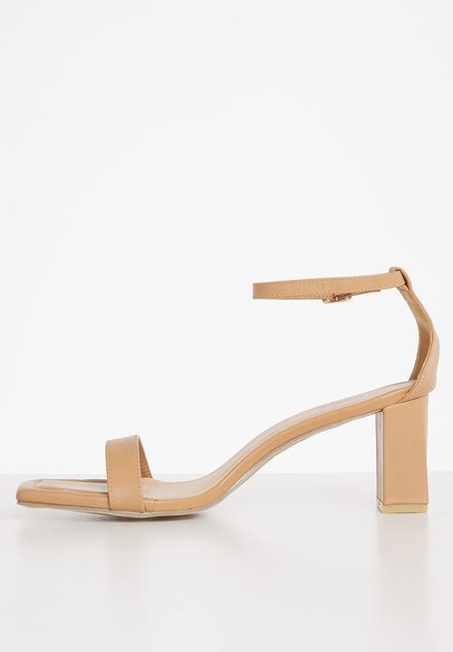 edit - Freya open block heel - tan