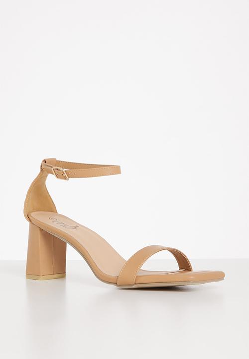 edit - Freya open block heel - tan