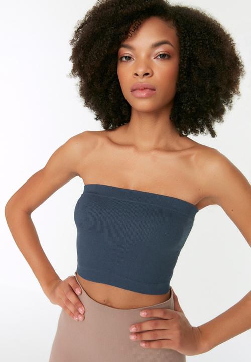 Trendyol - Seamless ribbed sports bra - navy