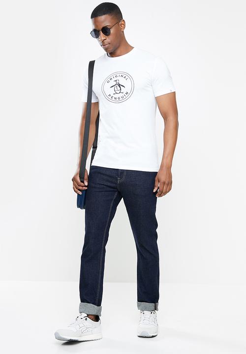 Original Penguin - Logo stamp tee - white