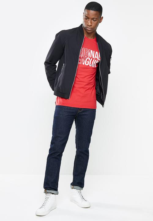 Original Penguin - Slashed tee - red 