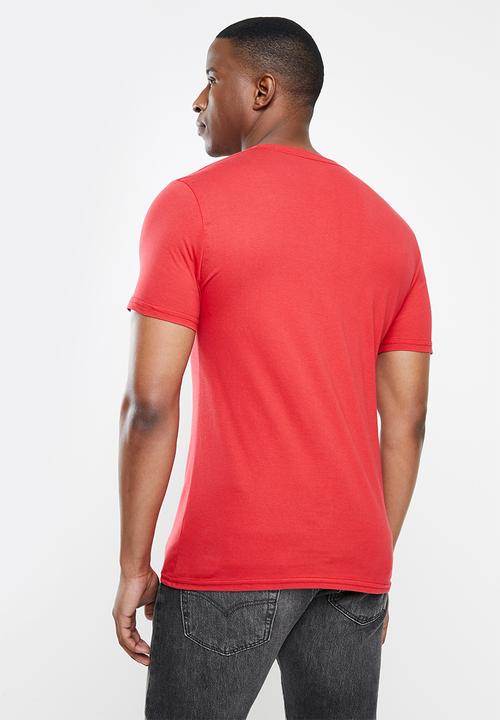 Original Penguin - Logo stamp tee - red 