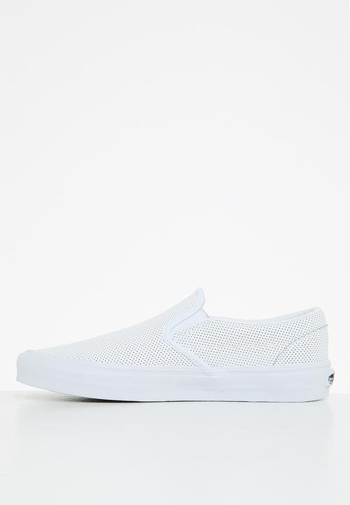 Vans - Classic slip-on - (perf leather) white