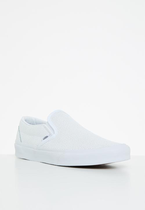 Vans - Classic slip-on - (perf leather) white