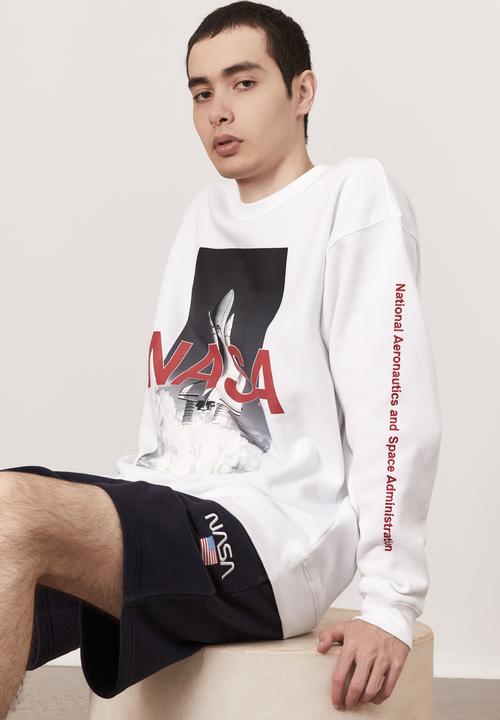 Factorie - Oversized nasa crew - white 