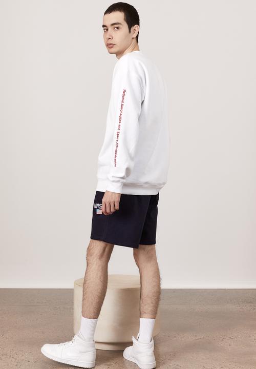 Factorie - Oversized nasa crew - white 